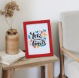 Photo frame red