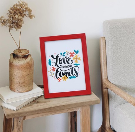 Photo frame red