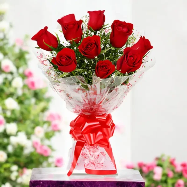 Rose Bouquet ( 10 red rose)
