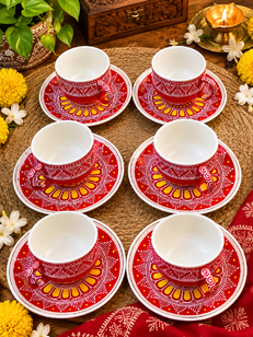 Tea cup with saucers