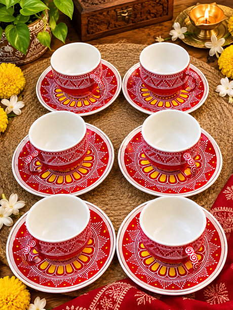 Tea cup with saucers